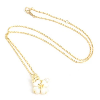 Collar Mikimoto Flor Colgante Perla Concha K18 Oro Amarillo 4.6mm Perla Usado Foto 1 de 4