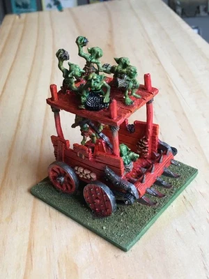 Warhammer Classic C22 Goblin Snotling Pump Wagon Oop GW Metal Painted Old World - Image 1 of 4