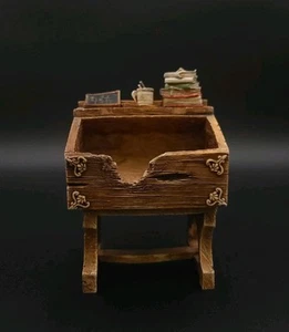 Vintage Old Miniature School Desk Collectible by S.S. Sarna Missing Desk Top #F1 - Picture 1 of 8