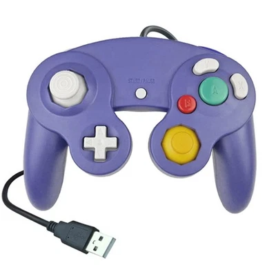Plug and Play Classic Purple GameCube Controller for PC and Mac Gaming - Photo 1/4