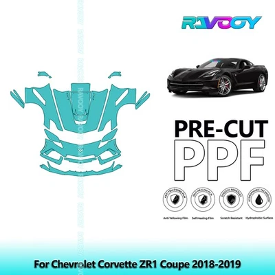 Kit de protección de pintura precortada PPF para Chevrolet Corvette ZR1 cupé 2018-2019 Foto 1 de 4