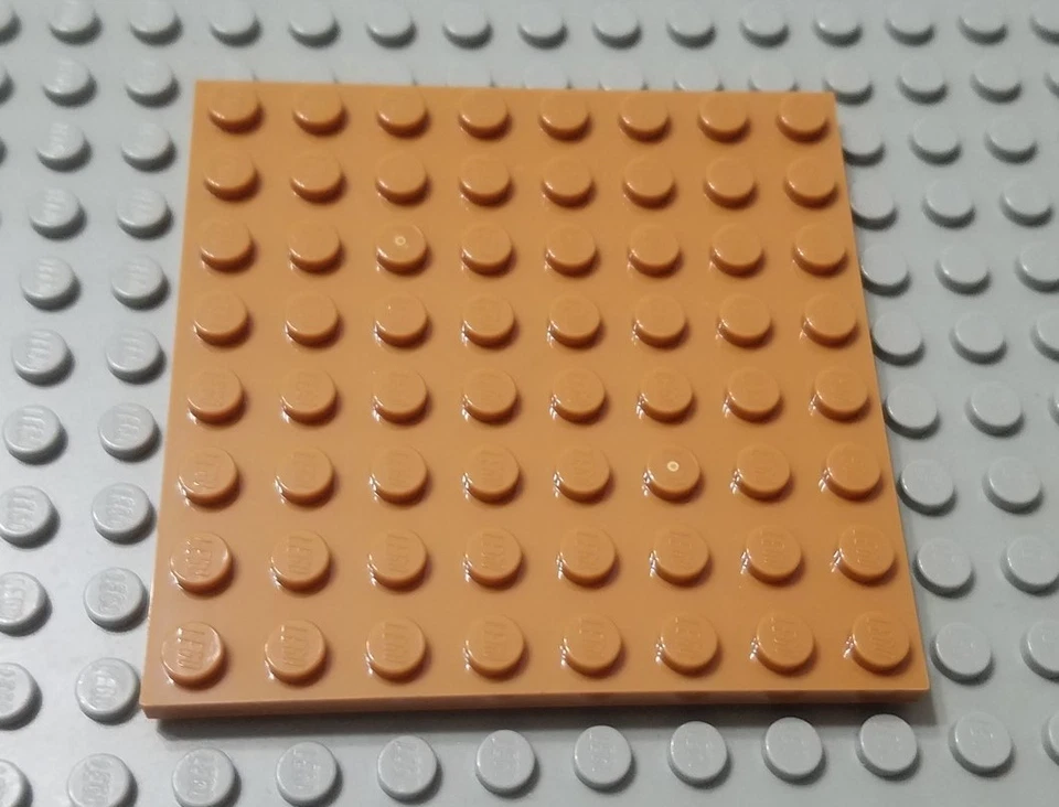 LEGO Medium Dark Flesh 8x8 Minecraft pieza de placa de construcción Foto 1 de 1