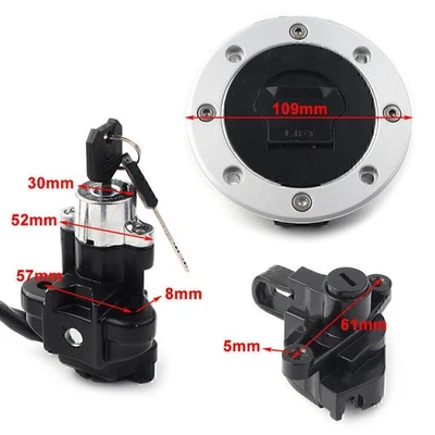 Interruptor de encendido tapa de gas combustible juego de bloqueo de casco para Suzuki GSF600 Bandit 1995-2004 Foto 1 de 4