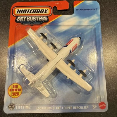 Новый спичечный коробок - 2025 Sky Busters 28/32 Lockheed C-130J Super Hercules (BBJCM90) - Изображение 1 из 4