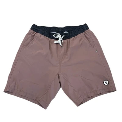 Shorts masculinos de ginástica Vuori Mauve 8” corrida levantamento - Imagem 1 de 3