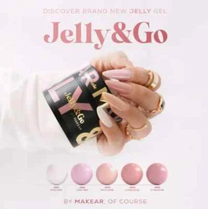 MAKEAR - JELLY & GO Nail extension Jelly Gel 15ml/50ML - NEW - Picture 1 of 31
