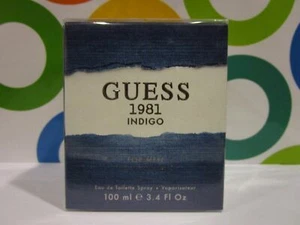 COTY ~ GUESS 1981 INDIGO FOR MEN EAU DE TOILETTE SPRAY ~ 3.4 OZ - Picture 1 of 1