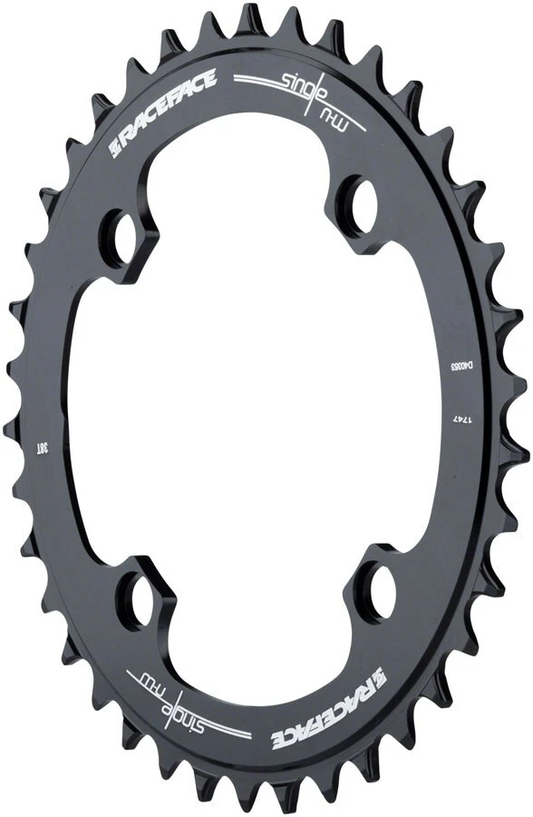 Race Face Single Narrow Wide 1x MTB Chainring - 104mm BCD 32t Black