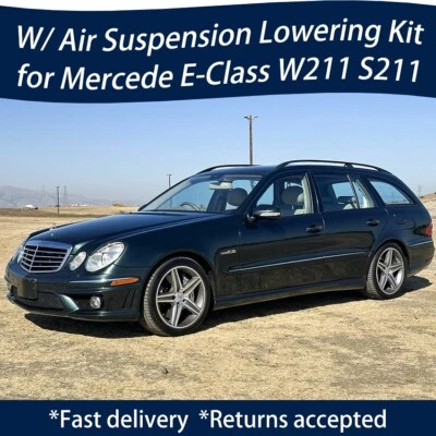 💥para 03-09 MERCEDES BENZ E 500 55 AMG SUSPENSIÓN ESLABONES DESCENSORES AJUSTABLES W211 Foto 1 de 4