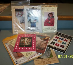 Country Primitive Clothing/Craft Patterns Lot of 10 Vests, Jumpers, Jean Shirts - Picture 1 of 6