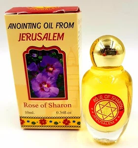 Rosa de Sharon Aceite de Unción Jerusalén Aceite Aromático de Israel Tierra Santa 10 Ml - Imagen 1 de 3