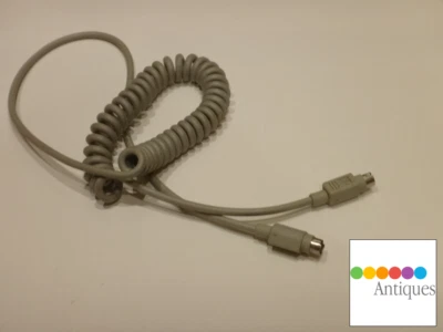 Apple Genuine ADB Keyboard Beige 3’ Coiled Cable 590-0361-A RARE Macintosh Mac - Image 1 of 4