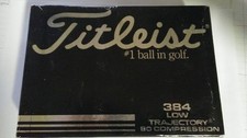 New Titleist Balata 384 Low Trajectory 90 Comp 1 Dozen No Logos
