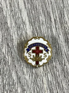 Methodist S S Pin Größe ist fast 3/4" groß - Bild 1 von 7