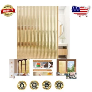 Pellicola privacy finestra vetro canne 3D | Soluzione adesiva blocco UV 29,5x78,7 - Foto 1 di 11