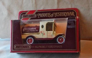 Nuevo Original Matchbox Antaño 1912 Ford Cisterna T Y-3 Blanco Escala 1 :3 5 - Imagen 1 de 1