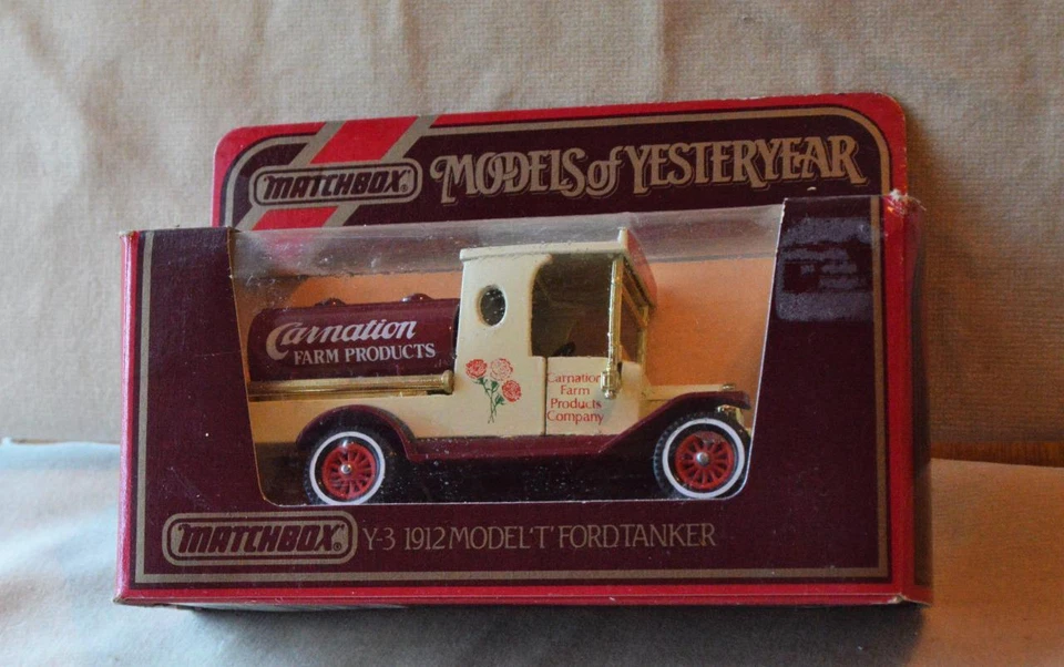 Nuovo Originale Matchbox Yesteryear 1912 Ford Cisterna T Y-3 Bianco Scala 1:3 5 - Immagine 1 di 1