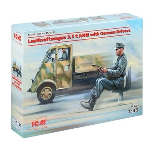 Kit modelo plástico ICM 35418 1:35 Lastkraftwagen 3,5 t AHN con conductores alemanes - Imagen 1 de 15