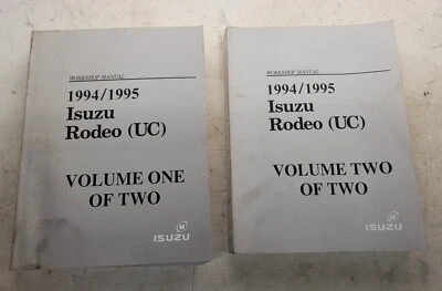 ISUZU Rodeo (UC) 1994 1995 manual de servicio de taller OEM volumen 1 y 2 conjunto Foto 1 de 4