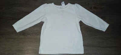 C&A Baby club Pullover Sweatshirt 80 Oberteil Frottee weiß Herz - Bild 1 von 4