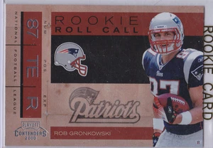 ROB GRONKOWSKI ROOKIE CARD 2010 Playoff Contenders PATRIOTS RC Football GRONK! - Bild 1 von 2