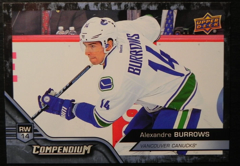 2016-17 16/17 Upper Deck Compendium BLUE #256 Alexandre Burrows Canucks - Image 1 of 2