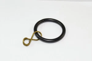 Neu 20 X Schwarz Stahl Lose Ösen Id Stange Ringe Für Drapiert Vorhänge 25mm - MM - Bild 1 von 1