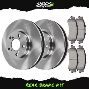 Rear Brake Rotors Ceramic Pads Kit for 2010-2017 Chevrolet Equinox - Picture 1 of 8