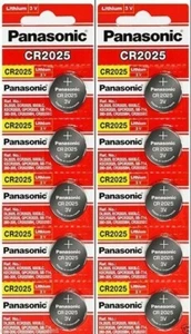 10 x Fresh PANASONIC CR 2025 CR2025 CR-2025 LITHIUM COIN CELL Battery Exp 2030 - Picture 1 of 1