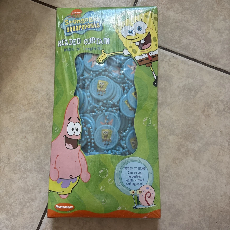 2 Pack Nickelodeon SpongeBob SquarePants Window Curtains 41x63” Cartoon