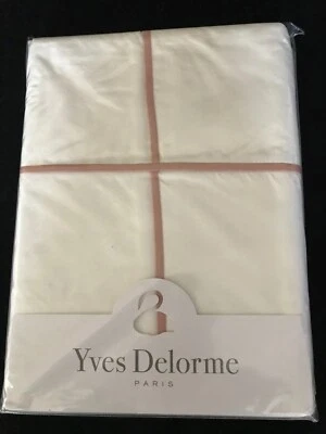 Funda nórdica Yves Delorme F/Q 92x92 Athena THE blanco rosa rosa algodón Supima $570 Foto 1 de 4