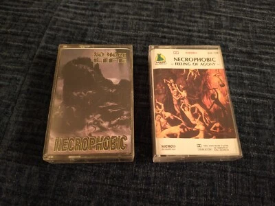 Necrophobic No more life Feeling of Agony cassette MC Geisha Goner Alkatraz Kat - Image 1 of 4