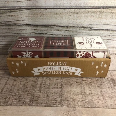 Movie Night  Dice Christmas Game by Demdaco Let's get This Party Rolling ~ New! - Image 1 of 4