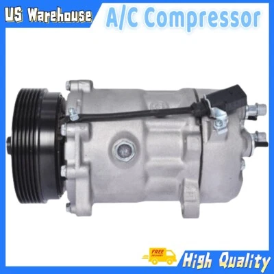 New A/C Compressor W/Clutch Fit For2001-2005 Volkswagen Jetta 1.8L l4 1J0820803B Foto 1 de 4