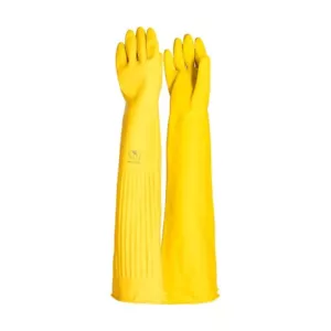 (1 Pairs) Long 66cm (26") Shoulder Length Latex Rubber Work Safety Gloves - Picture 1 of 13
