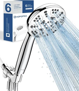 6-Mode High Pressure Handheld Shower Head Set, High Flow Hand Held Showerhead - Picture 1 of 8
