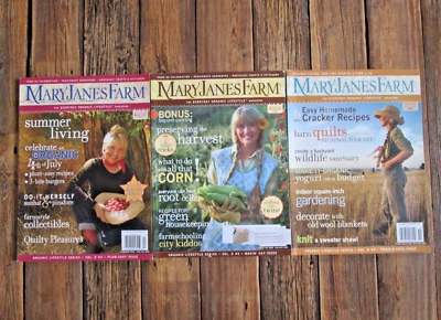 Mary Janes Farm Magazine Lot 3 Issues 2009 Homestead Farming Organic Gardening Foto 1 de 4