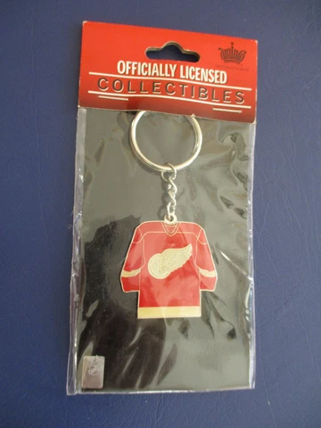 NHL Detroit Red Wings  Hockey  Jersey Keychain Key Ring Aminco NIP * Cover