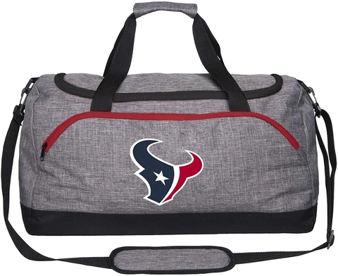 NFL Heather Gray Duffle Bag  Houston Texans Cover