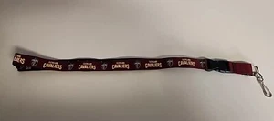 NEW-NBA Cleveland Cavaliers Basketball ๐ Wristlet Lanyard Wine BlkYellow (T-A) - Picture 1 of 8
