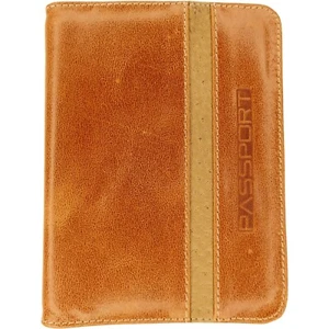 T. Marcus Modern PASSPORT WALLET Case RFID Shield Veg Tanned Leather Peccary - Bild 1 von 8