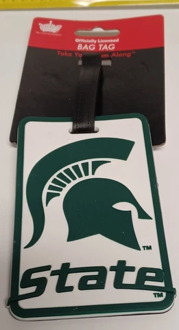 Michigan State Spartans Luggage Bag Tag NCAA, Aminco, CCP-LS-030-44 Cover