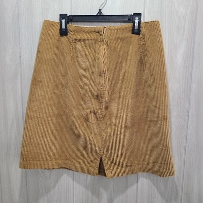 Falda Pana AMI Vintage Talla 8 100% Algodón Dorado Estilo 4758 Casa Preppy  Foto 1 de 4