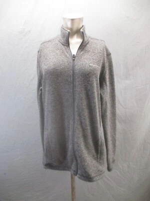 Cárdigan Eddie Bauer Talla MT Para Hombres Gris Cremallera Completa Cuello Soporte Bolsillo Exterior 343 Foto 1 de 4