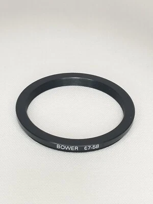 Bower 67mm-58mm Step Down Ring Metal Adapter - Image 1 of 3