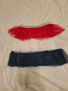 Red, White & Blue Patriotic, 4th of July Tutu Skirt/Skort Size Medium 7/8 - Picture 1 of 4