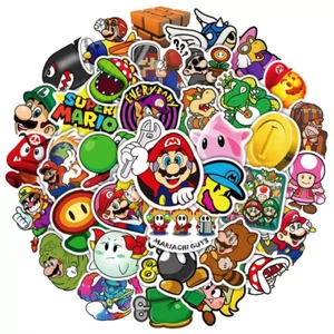 Super Mario 50 Stück Aufkleber Sticker Stickerbomb Laptop Notebook Auto - Picture 1 of 7