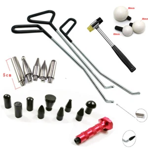 Dent Repair Hooks, Stainless Steel Push Rods, Car Body Dent Removal Crowbar Kit - Picture 1 of 12