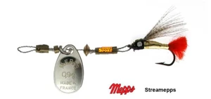STREAMEPPS CUCCHIAINO MEPPS ROTANTE CON MOSCA  SIZE  00  ULTRALIGHT  SPINNING - Foto 1 di 2