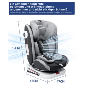 Fourward Kinderautositz ISOFIX 360° drehbar 9-36kg - Bild 1 von 7